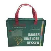 Rpet Пазарска чанта Рециклирана нетъкана чанта с цип за многократна употреба